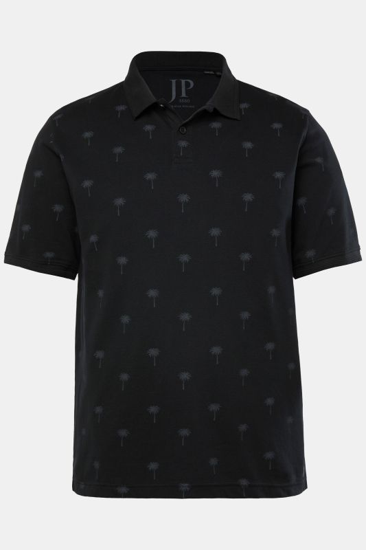 Polo JP 1880 à manches courtes, tissu piqué dans un imprimé all-over - jusqu'au 8&nbsp