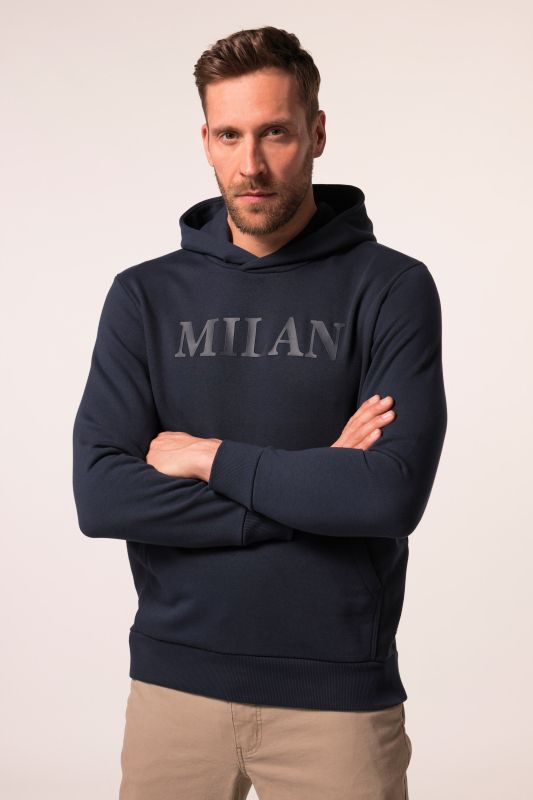 Sweat-shirt à capuche JP 1880, logo JP sur la poitrine, poche kangourou - jusqu'au 8 XL