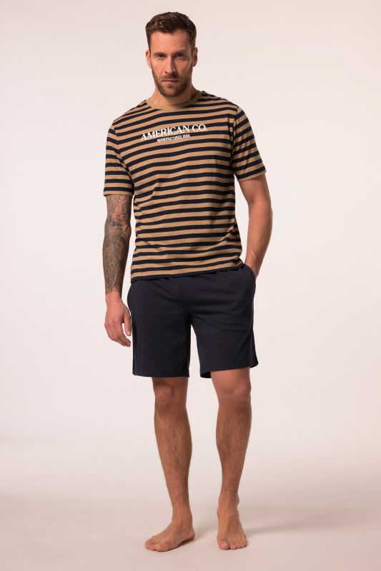 Pyjama JP 1880, collection Homewear, 2 pièces (T-shirt + bermuda) - jusqu'au 8 XL