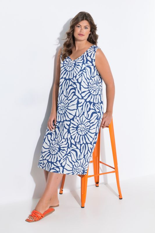 Robe en mousseline, décolleté en V