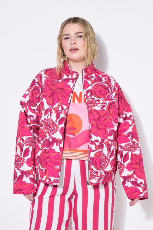 Veste matelassée oversize, imprimé all-over