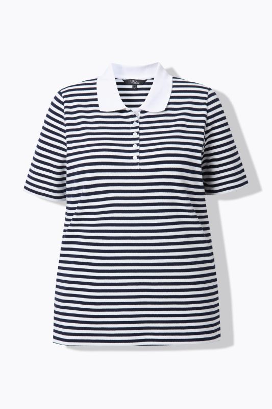 Polo rayé en tissu piqué, manches courtes, coupe Classic Fit