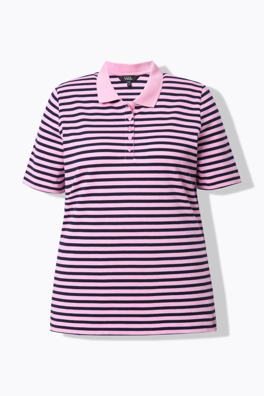 Polo rayé en tissu piqué, manches courtes, coupe Classic Fit