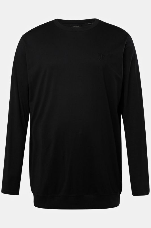 T-shirt manches longues et col rond, ventre confort, collection Basic - jusqu'au 8 XL
