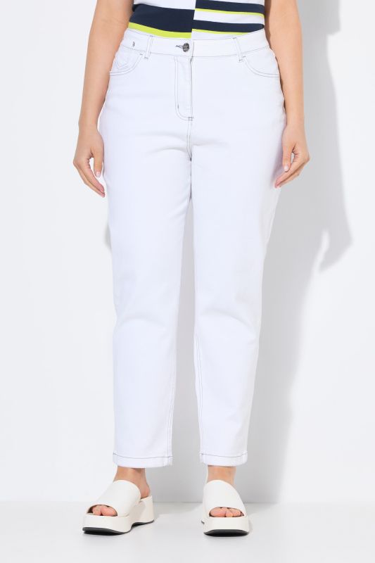 Jean Mom, coupe 5 poches, taille confortable