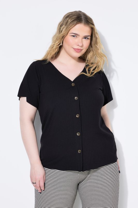 Pantalon jambe droite, jersey texturé à rayures