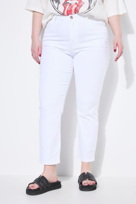 Jean Mon taille haute en sergé, coupe 5 poches