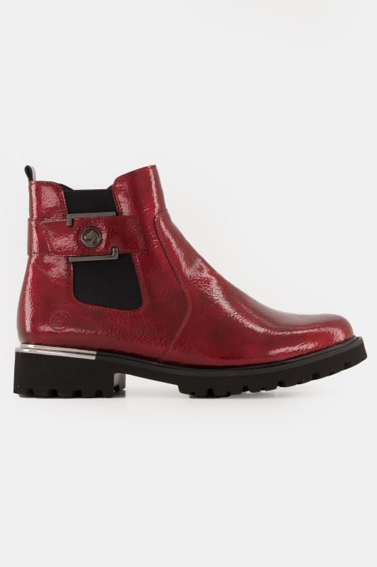 Bottines Chelsea en cuir vernis