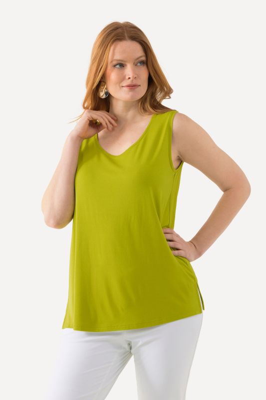 Débardeur stretch, coupe Classic Fit, bretelles larges et décolleté rond