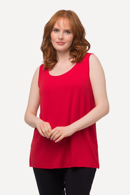 Débardeur stretch, coupe Classic Fit, bretelles larges et décolleté rond