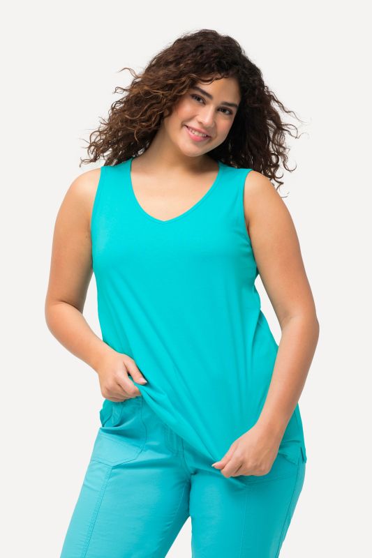 Débardeur coupe Classic Fit, bretelles larges et décolleté en V