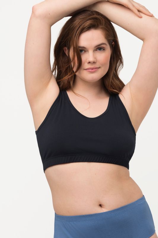 Brassière en coton bio. Bretelles larges