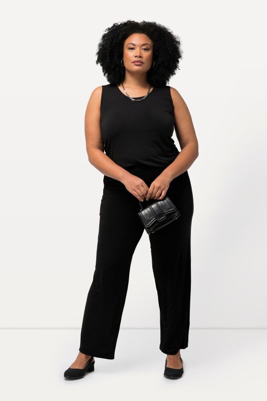 Pantalon en jersey, coupe Relaxed Fit avec taille élastique
