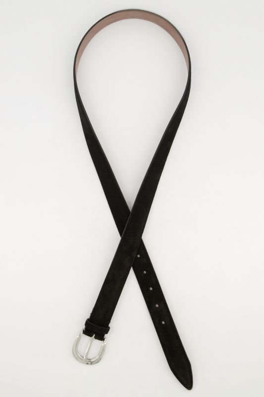 Ceinture aspect cuir suédé, boucle en métal