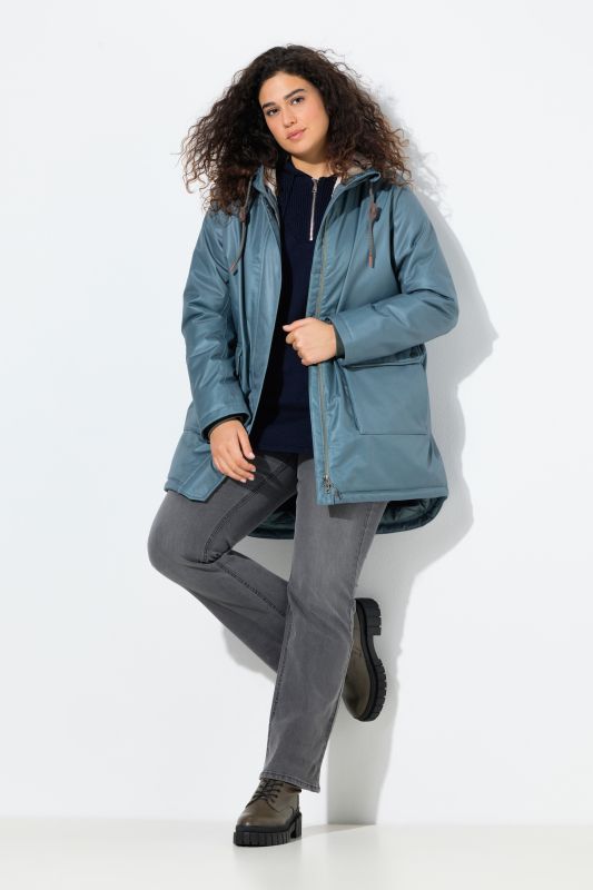 Veste technique matelassée HYPRAR, tissu imperméable (colonne d'eau 5 000 mm), polaire douce et confortable