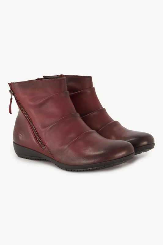 Bottines en cuir Josef Seibel, semelle de propreté amovible - largeur H