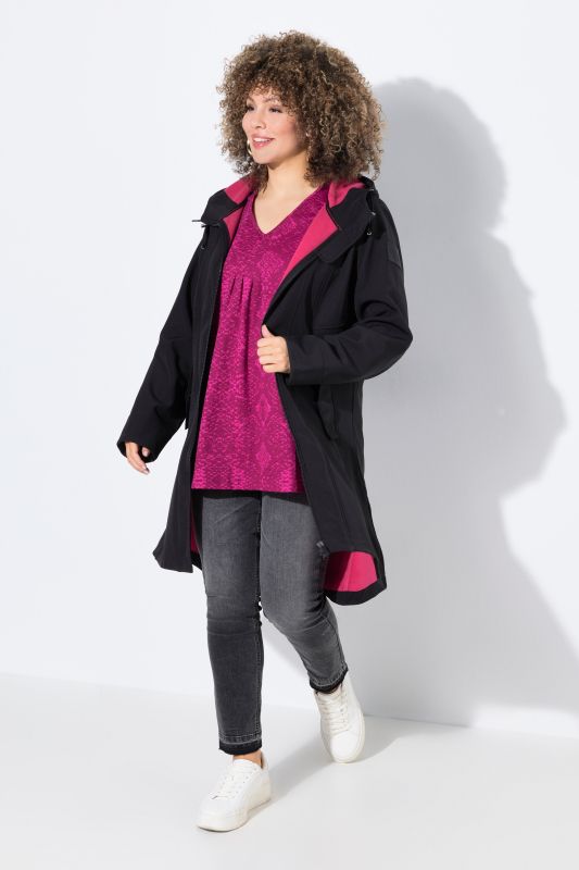Veste softshell HYPRAR, matière déperlante, fermeture à glissière à double sens