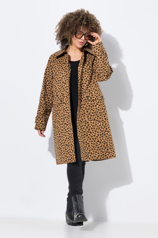 Manteau technique HYPRAR, motif léopard, matière déperlante