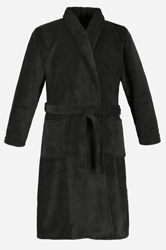 Peignoir JP 1880 en microfibres, avec ceinture à nouer, collection Homewear - jusqu'au 8 XL