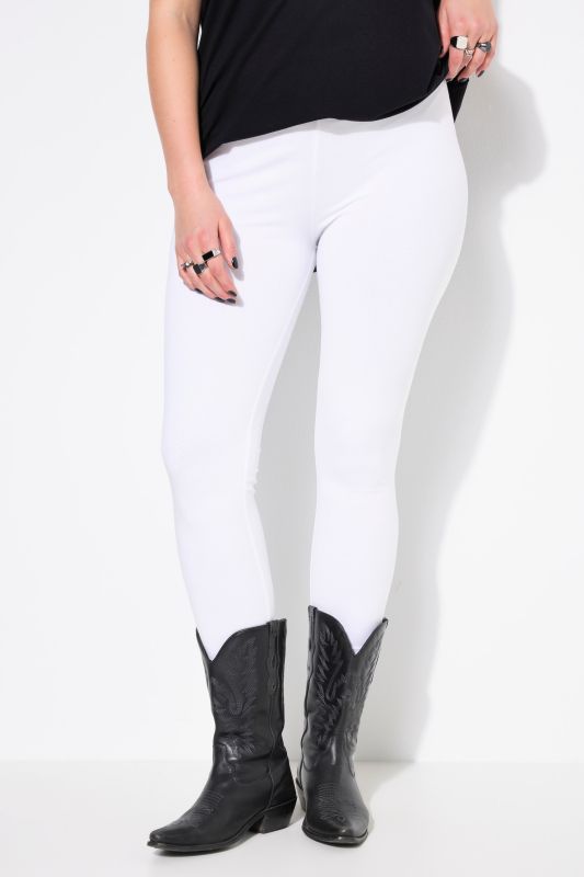 Legging, jersey, taille haute, ceinture élastique