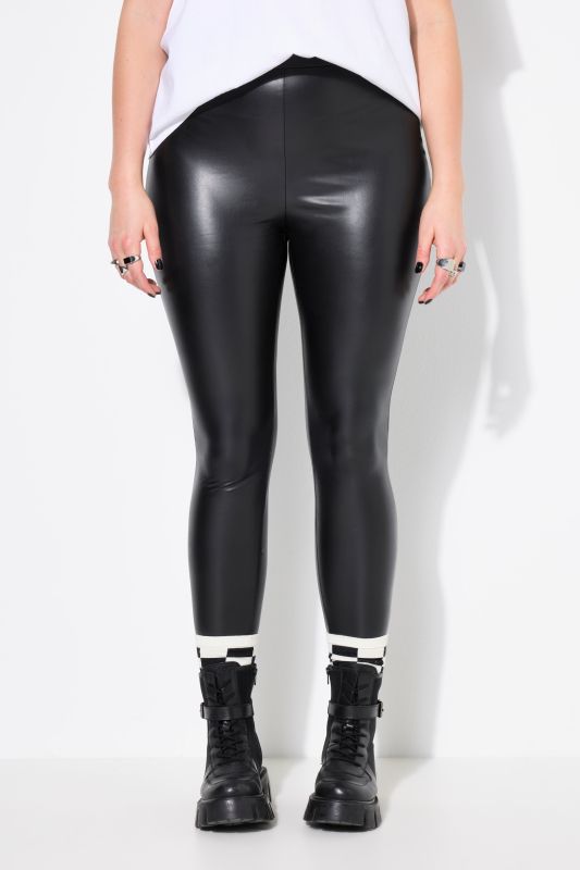 Legging enduit. Matière extensible. Taille élastique