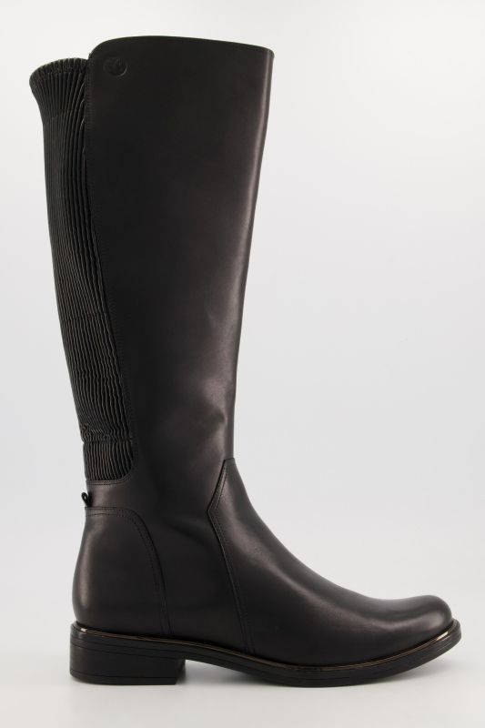 Bottes Caprice, cuir nappa et empiècement stretch, largeur G
