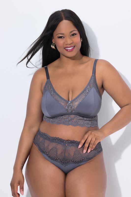 Strings en lot de 3, ceinture en dentelle