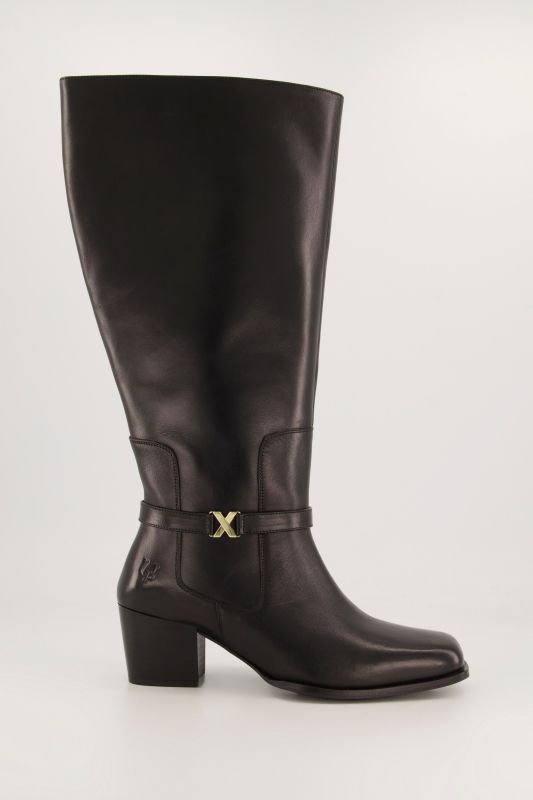 Bottes en cuir tige XXL, doublure en polaire - largeur H