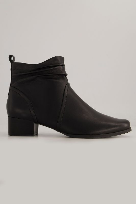 Bottines en cuir Caprice, semelle de propreté amovible - largeur H