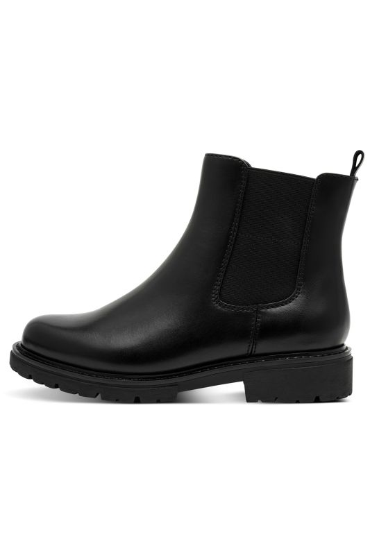 Bottines en cuir Chelsea, Jana Softline, semelle de propreté amovible - largeur H