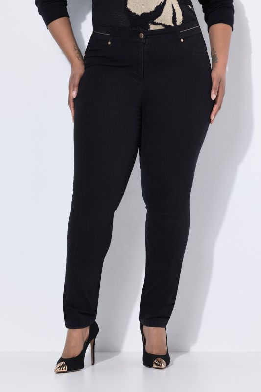 Jegging stretch Sarah, jambe étroite et ceinture élastique