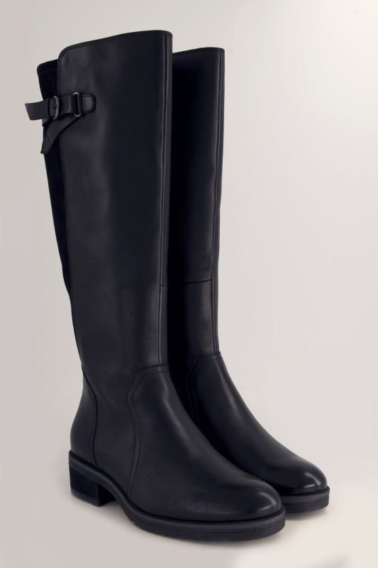 Bottes en cuir Caprice, semelle de propreté amovible, largeur H