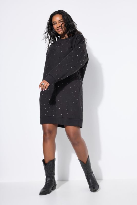 Robe en molleton oversize à strass