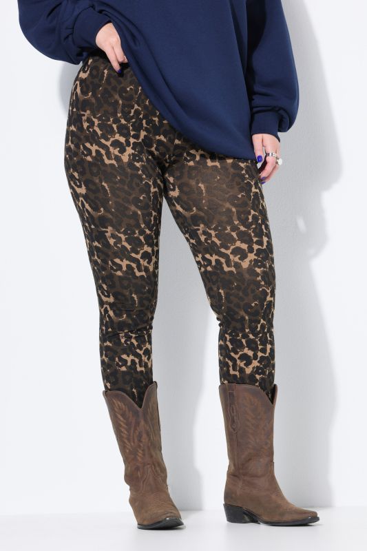Legging taille haute, imprimé léopard et coupe moulante Tight Fit