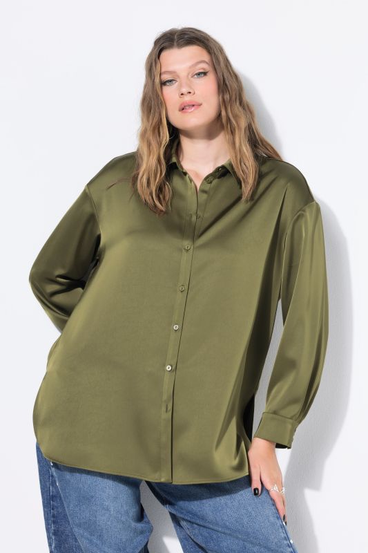 Chemisier oversize en satin