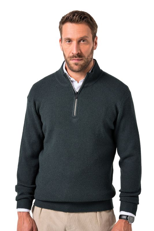Pull camionneur en maille JP 1880, col zippé - jusqu'au 7&nbsp;XL
