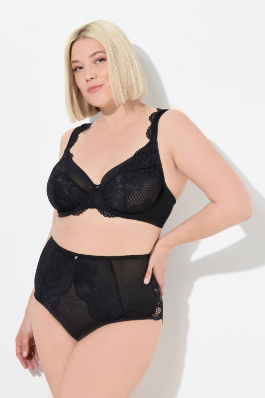 Culotte maxi TruYou, mesh, dentelle et taille haute