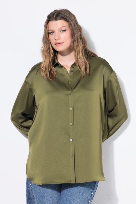 Chemisier oversize en satin