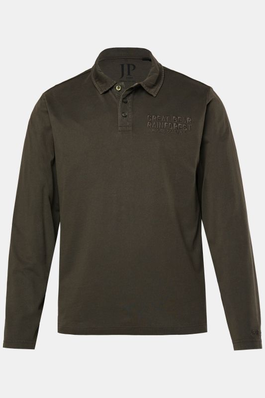 Polo JP 1880, manches longues et broderie sur la poitrine - jusqu'au 8&nbsp;XL