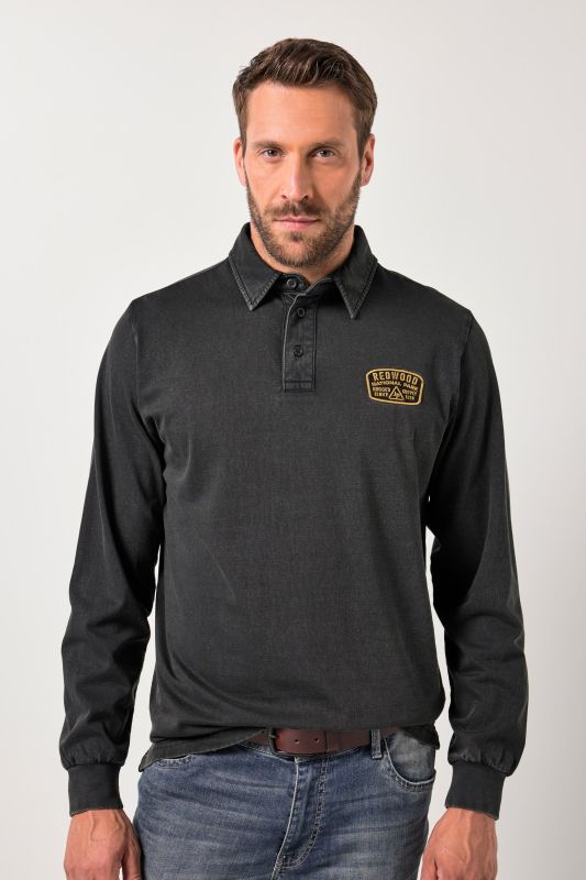 Polo JP 1880 esprit vintage à manches courtes et flocage - jusqu'au 8 XL