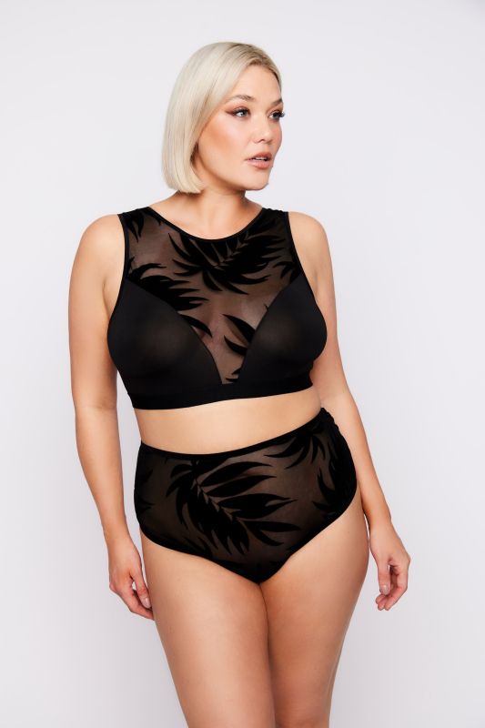 Culotte, motif feuilles Wild Leaves, imprimé velours