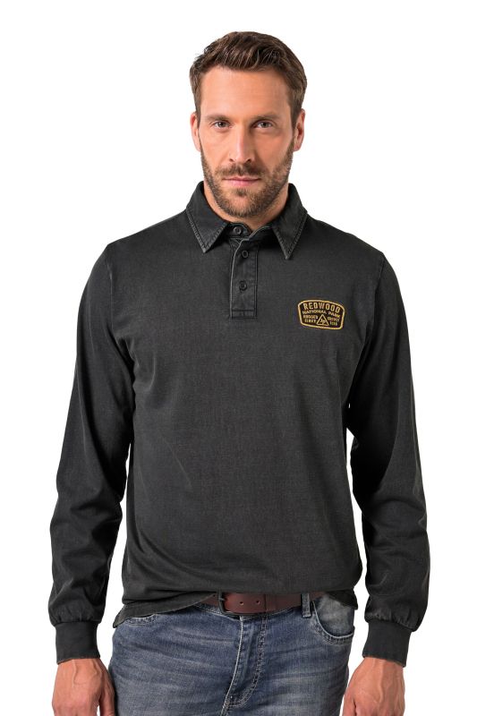 Polo JP 1880 esprit vintage à manches courtes et flocage - jusqu'au 8 XL