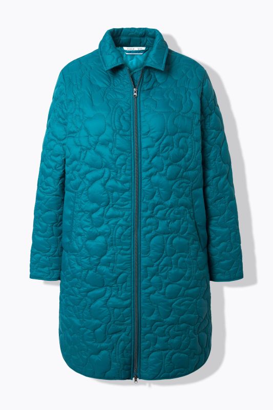 Manteau matelassé, matelassage léger avec motif léopard, coupe Loose Shape