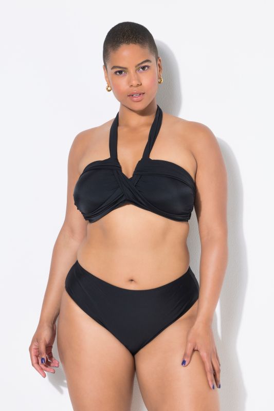 Haut de bikini, bonnets souples et buste drapé