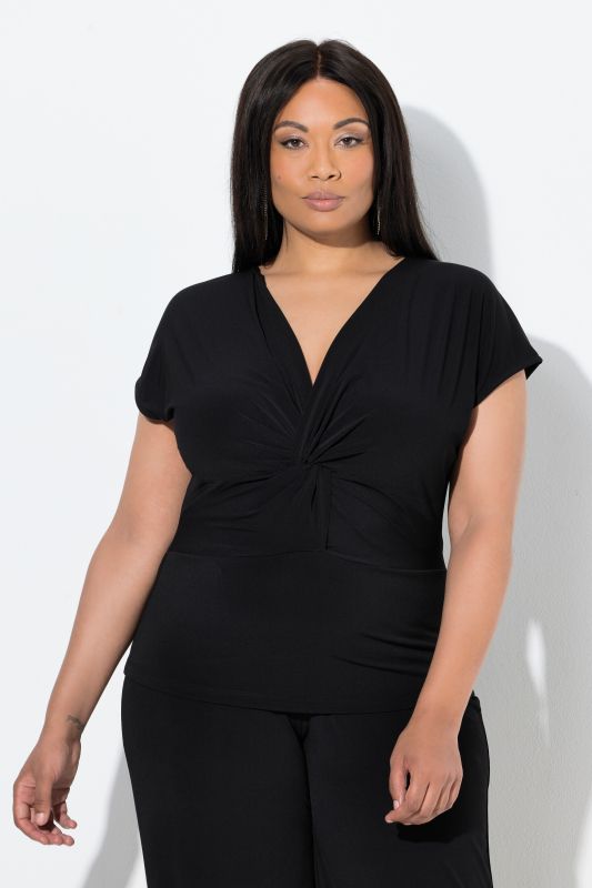 Débardeur à col V et drapé