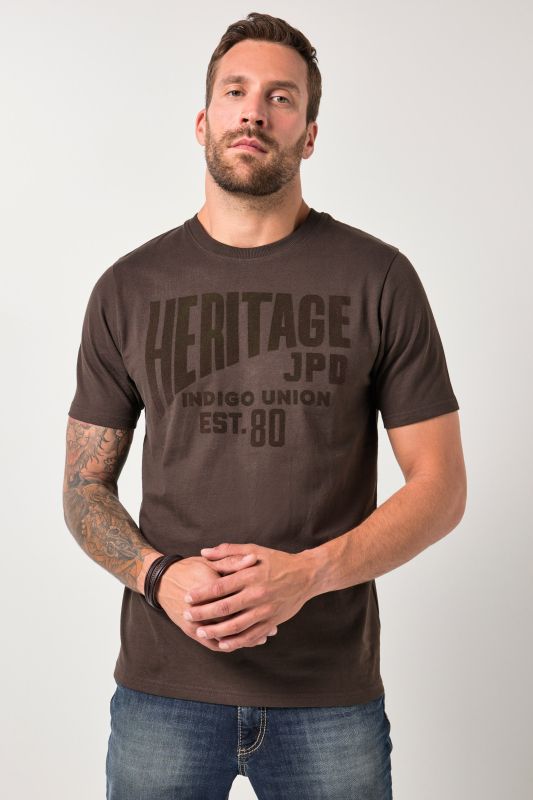 T-shirt JP 1880 à manches courtes, imprimé poitrine - jusqu'au 8 XL