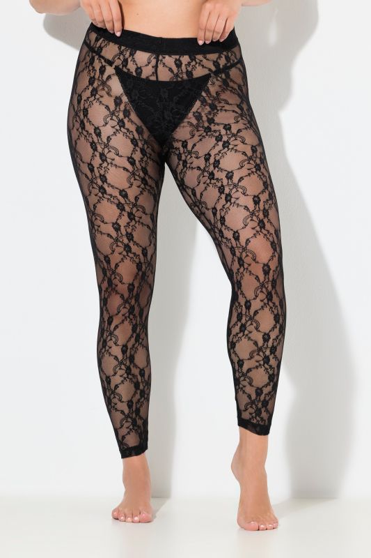 Legging en dentelle, matière extensible et confortable