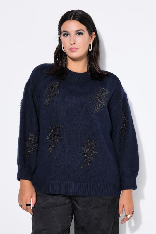 Pull oversize, motifs scintillants