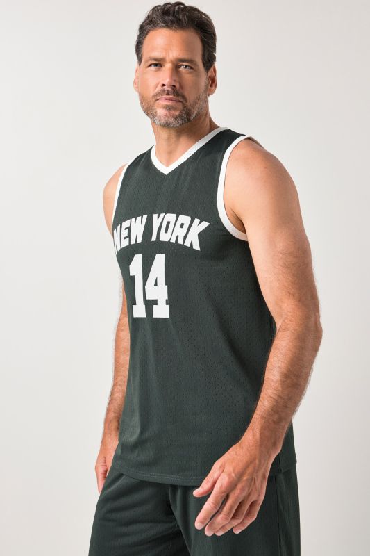 Débardeur JAY-PI en mesh, imprimé poitrine et séchage QuickDry, collection Fitness - jusqu'au 7 XL