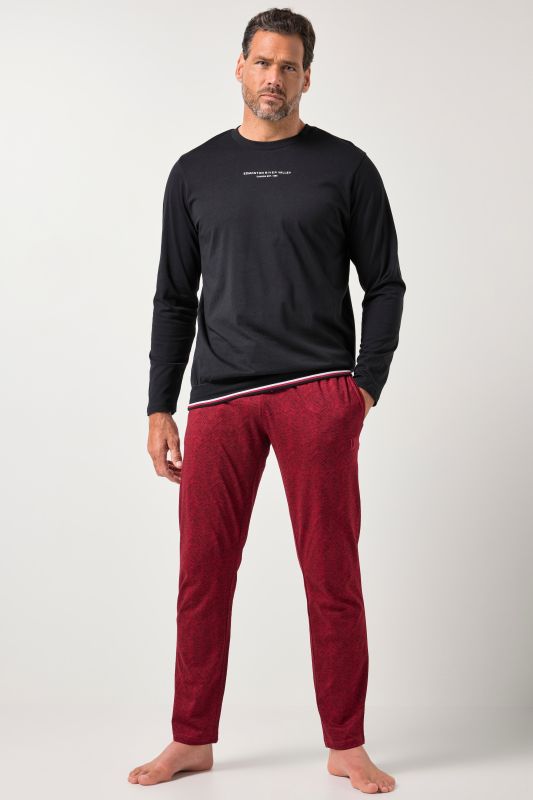 Pyjama JP 1880 ventre confort, deux pièces (t-shirt + pantalon à motif), collection Homewear - jusqu'au 8 XL